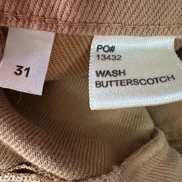 Reformation Jeans Women’s 31 Cotton Butterscotch Brown Wash Straight Leg Denim - Picture 5 of 12